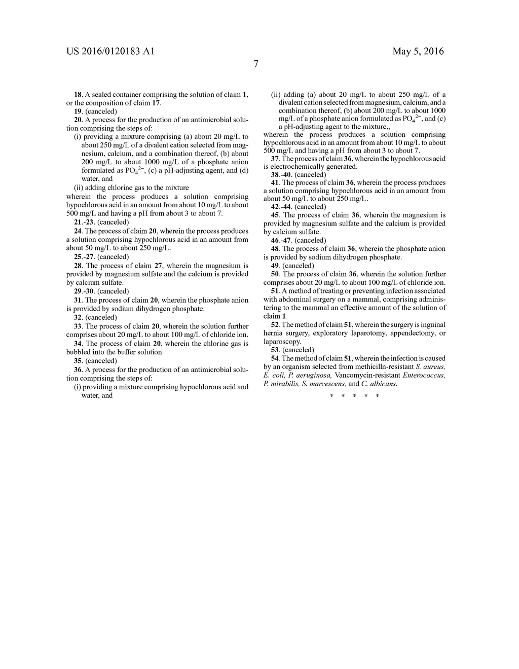 STABILIZED HYPOCHLOROUS ACID SOLUTION AND USE THEREOF - diagram, schematic, and image 08