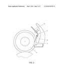 ROLLER ARRANGEMENT COMPRISING A SCRAPER diagram and image