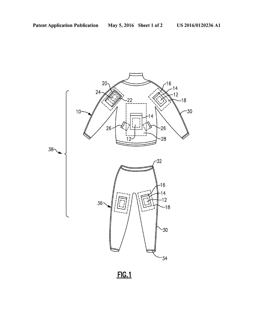 Heated garment having overheating protection - diagram, schematic, and image 02