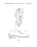 ARTICLE OF FOOTWEAR WITH A MIDSOLE ASSEMBLY HAVING A PERIMETER BLADDER     ELEMENT, A METHOD OF MANUFACTURING AND A MOLD ASSEMBLY FOR SAME diagram and image
