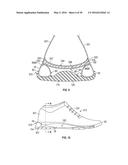 ARTICLE OF FOOTWEAR WITH A MIDSOLE ASSEMBLY HAVING A PERIMETER BLADDER     ELEMENT, A METHOD OF MANUFACTURING AND A MOLD ASSEMBLY FOR SAME diagram and image