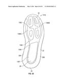 ARTICLE OF FOOTWEAR WITH A MIDSOLE ASSEMBLY HAVING A PERIMETER BLADDER     ELEMENT, A METHOD OF MANUFACTURING AND A MOLD ASSEMBLY FOR SAME diagram and image