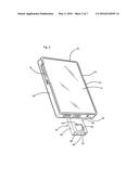 Assembly for Storing and Deploying for Use a Handheld Digital Device diagram and image