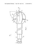 Surgical Bur With Non-Paired Flutes diagram and image