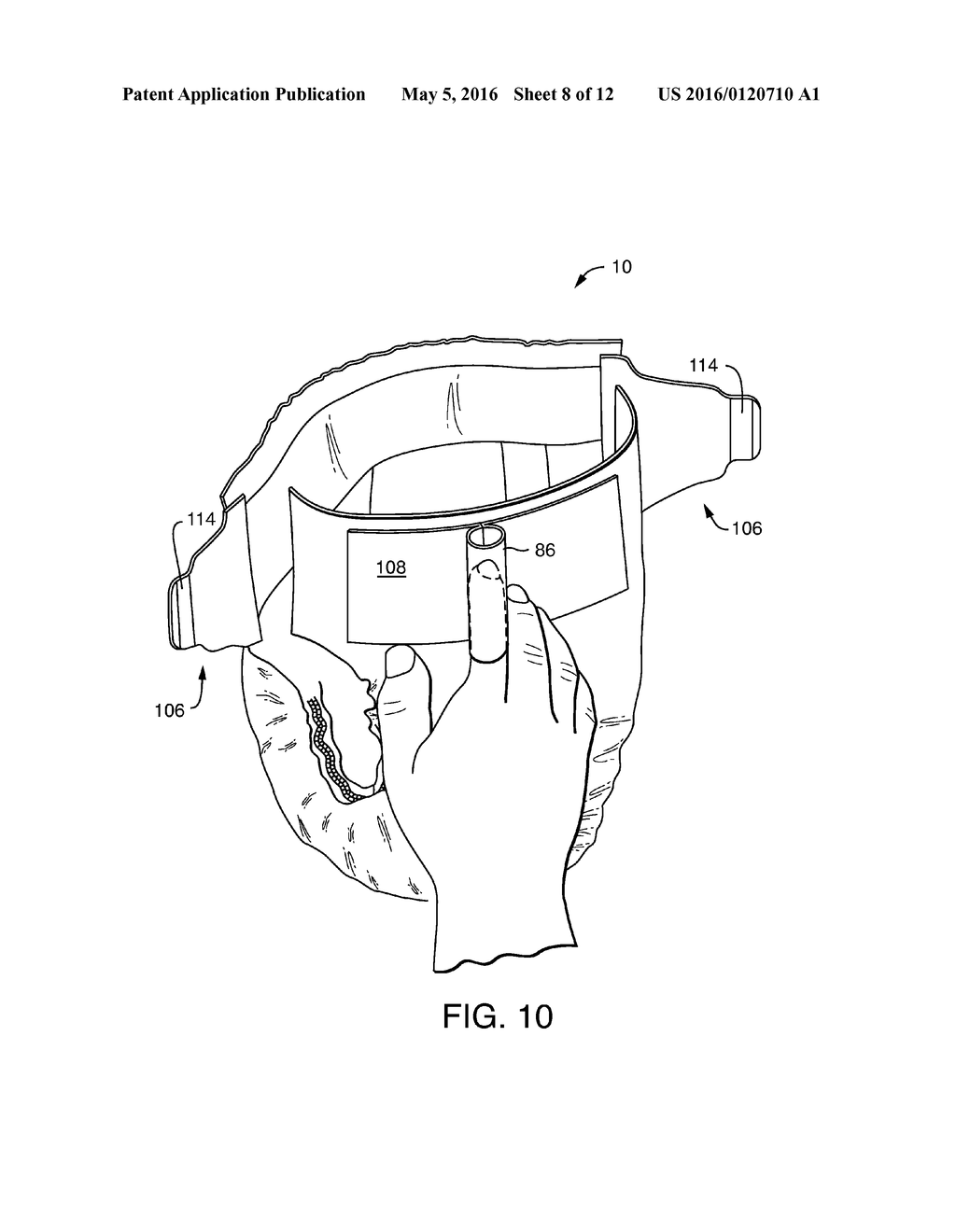 ABSORBENT ARTICLE WITH WIPE GRIPPER HANDLE - diagram, schematic, and image 09