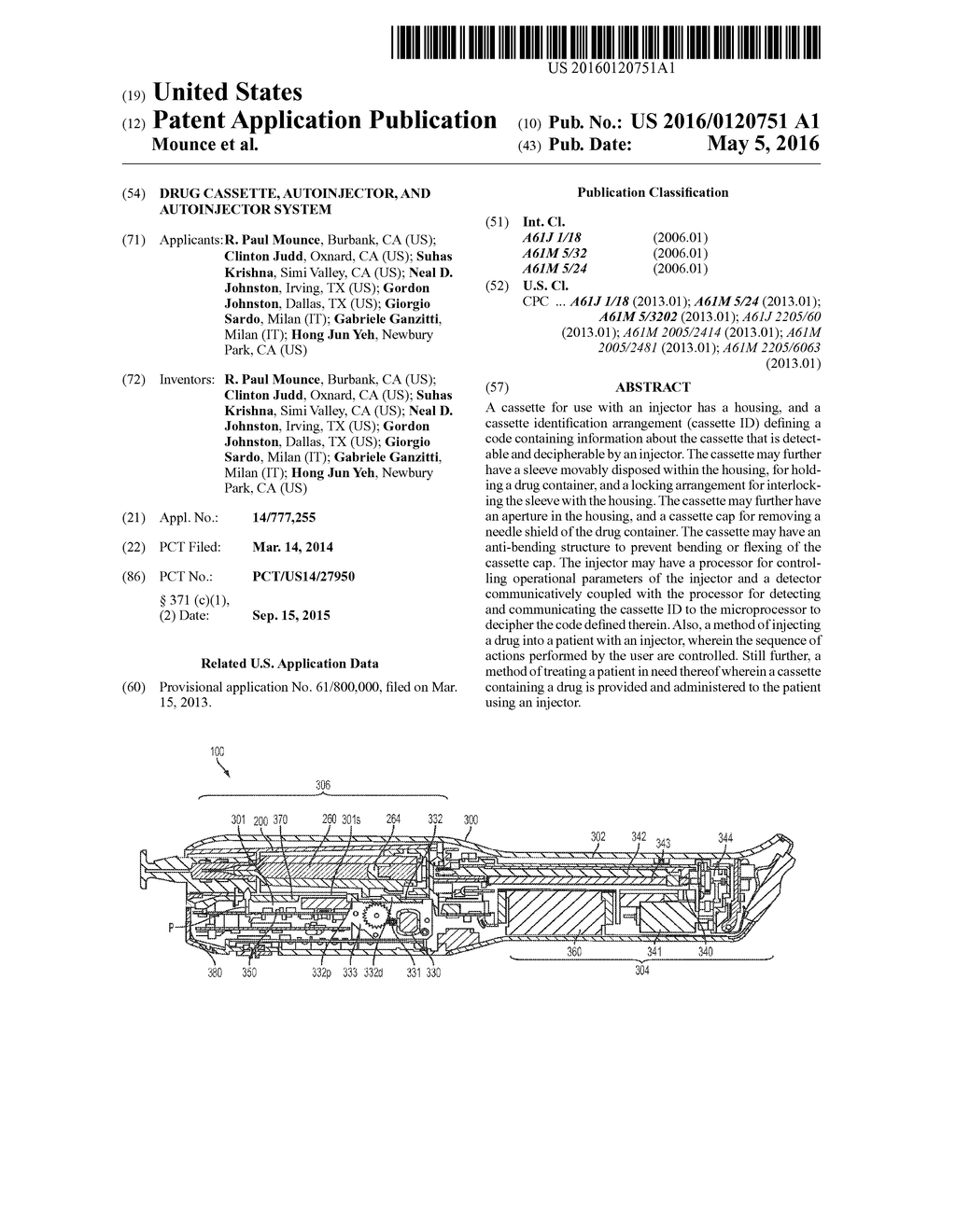 DRUG CASSETTE, AUTOINJECTOR, AND AUTOINJECTOR SYSTEM - diagram, schematic, and image 01