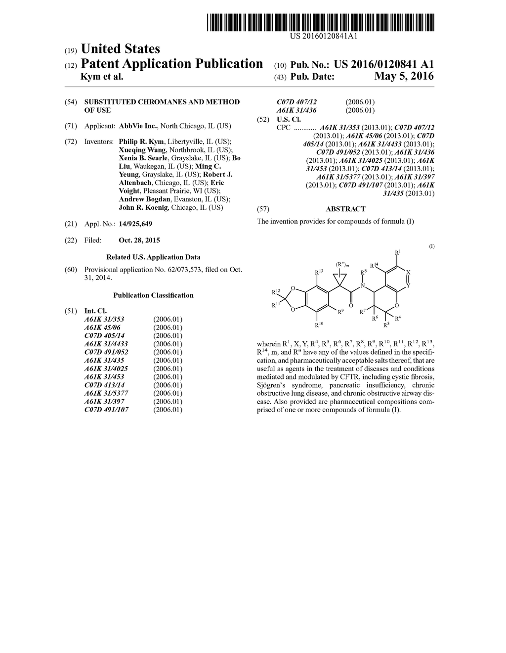 SUBSTITUTED CHROMANES AND METHOD OF USE - diagram, schematic, and image 01