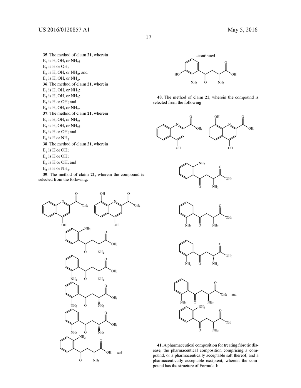 Anti-Fibrogenic Compounds, Methods and Uses Thereof - diagram, schematic, and image 36