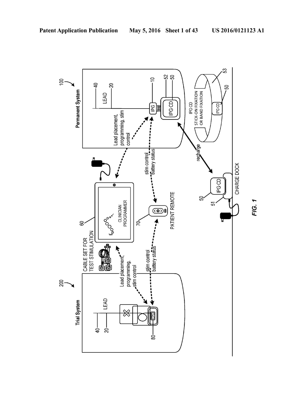 Electromyographic Lead Positioning and Stimulation Titration in a Nerve     Stimulation System for Treatment of Overactive Bladder - diagram, schematic, and image 02