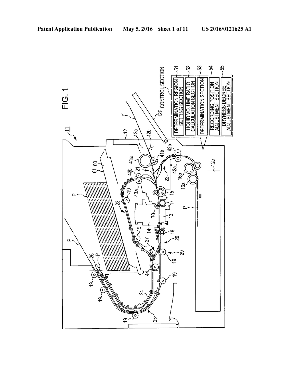 RECORDING DEVICE AND CURL DETERMINATION METHOD - diagram, schematic, and image 02