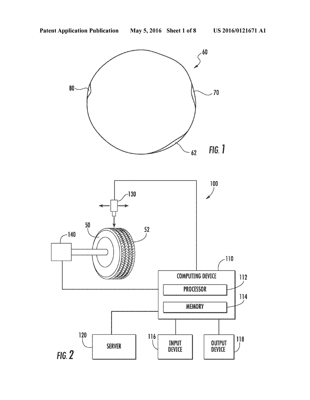 System and Method for Analyzing Tire Tread Parameters - diagram, schematic, and image 02