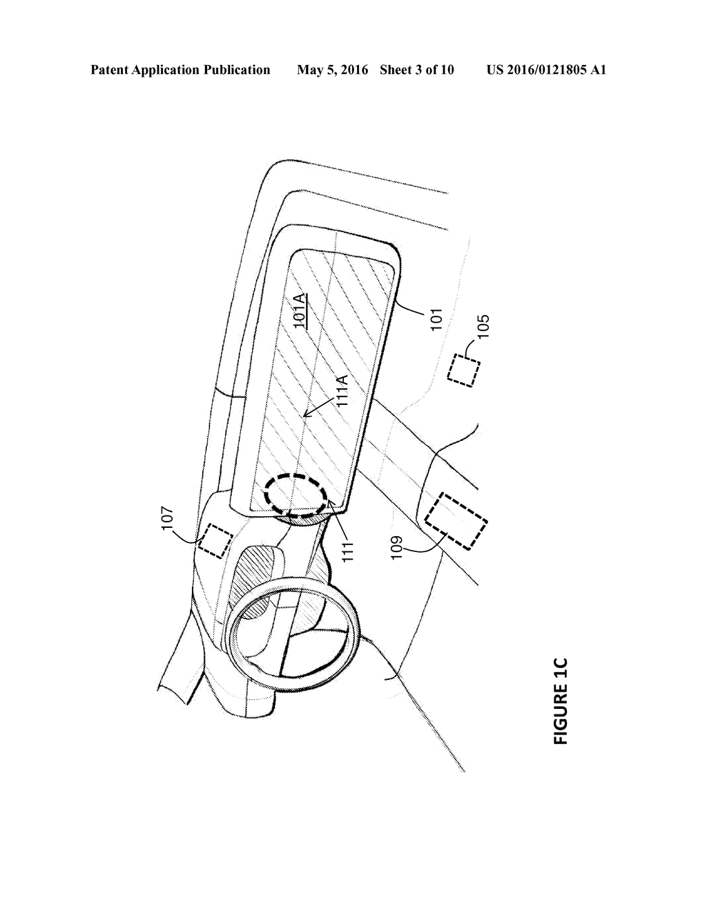 DISPLAY ASSEMBLY FOR AN INTERIOR PANEL IN A VEHICLE - diagram, schematic, and image 04