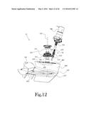 HULL MOUNTED, STEERABLE MARINE DRIVE WITH TRIM ACTUATION diagram and image