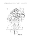 HULL MOUNTED, STEERABLE MARINE DRIVE WITH TRIM ACTUATION diagram and image