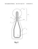 NON-RESEALABLE THERMOFORMED PACKAGING FOR LIQUID OR PASTY SUBSTANCES diagram and image