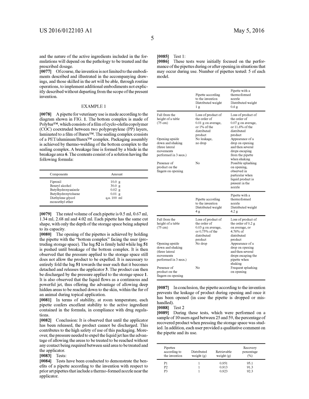 NON-RESEALABLE THERMOFORMED PACKAGING FOR LIQUID OR PASTY SUBSTANCES - diagram, schematic, and image 19