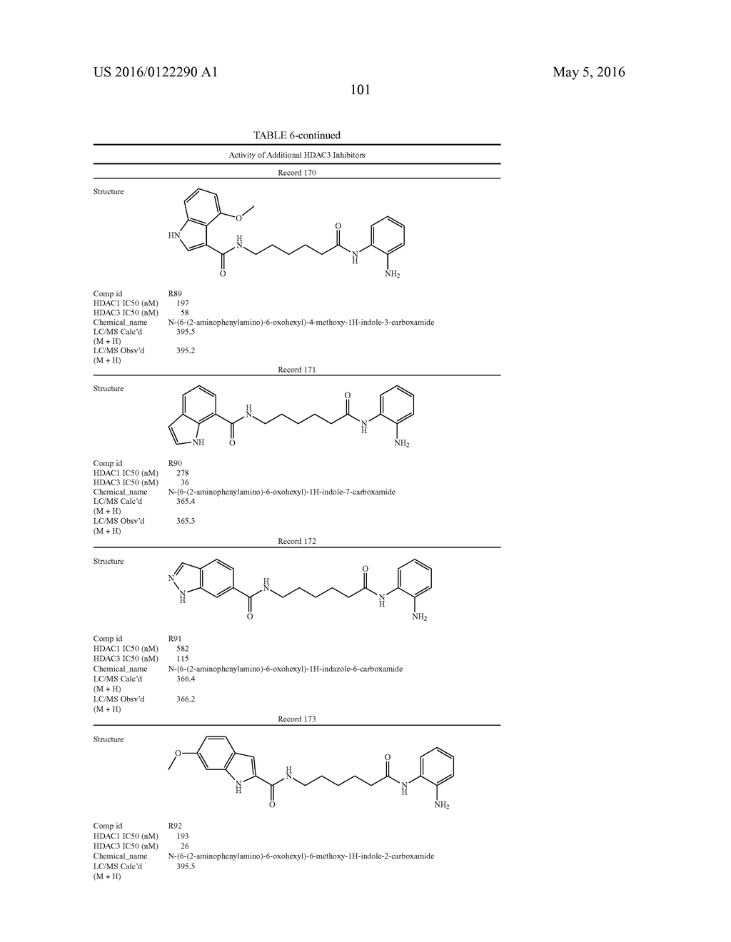 COMPOSITIONS INCLUDING 6-AMINOHEXANOIC ACID DERIVATIVES AS HDAC INHIBITORS - diagram, schematic, and image 106