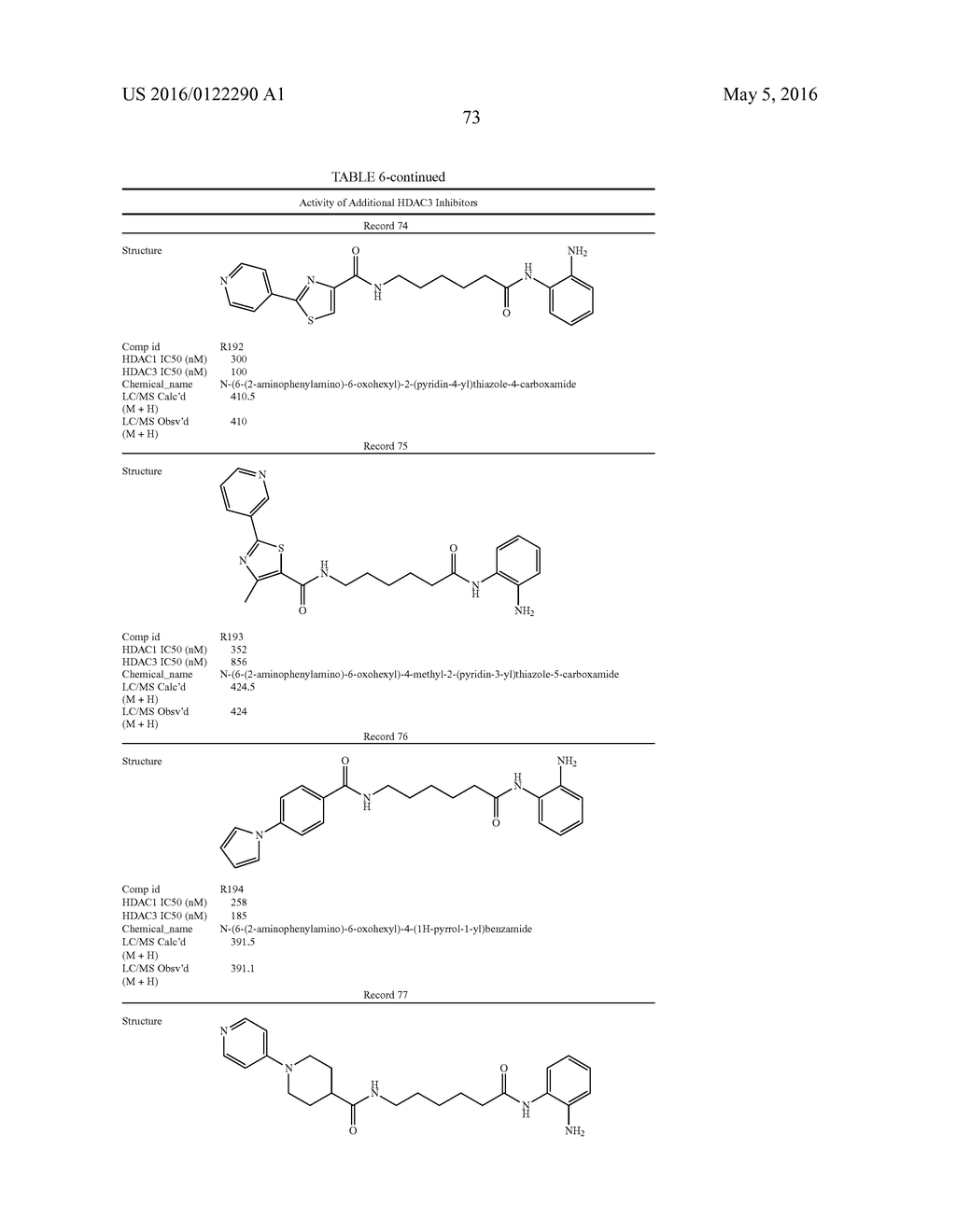 COMPOSITIONS INCLUDING 6-AMINOHEXANOIC ACID DERIVATIVES AS HDAC INHIBITORS - diagram, schematic, and image 78