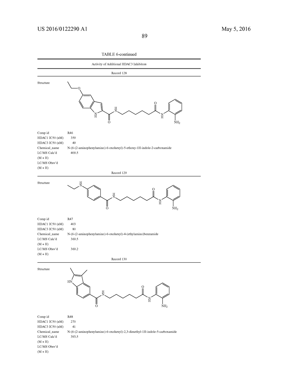 COMPOSITIONS INCLUDING 6-AMINOHEXANOIC ACID DERIVATIVES AS HDAC INHIBITORS - diagram, schematic, and image 94