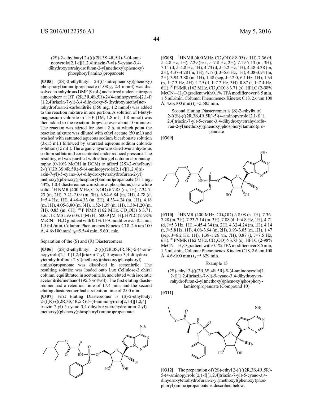 METHODS FOR THE PREPARATION OF RIBOSIDES - diagram, schematic, and image 45
