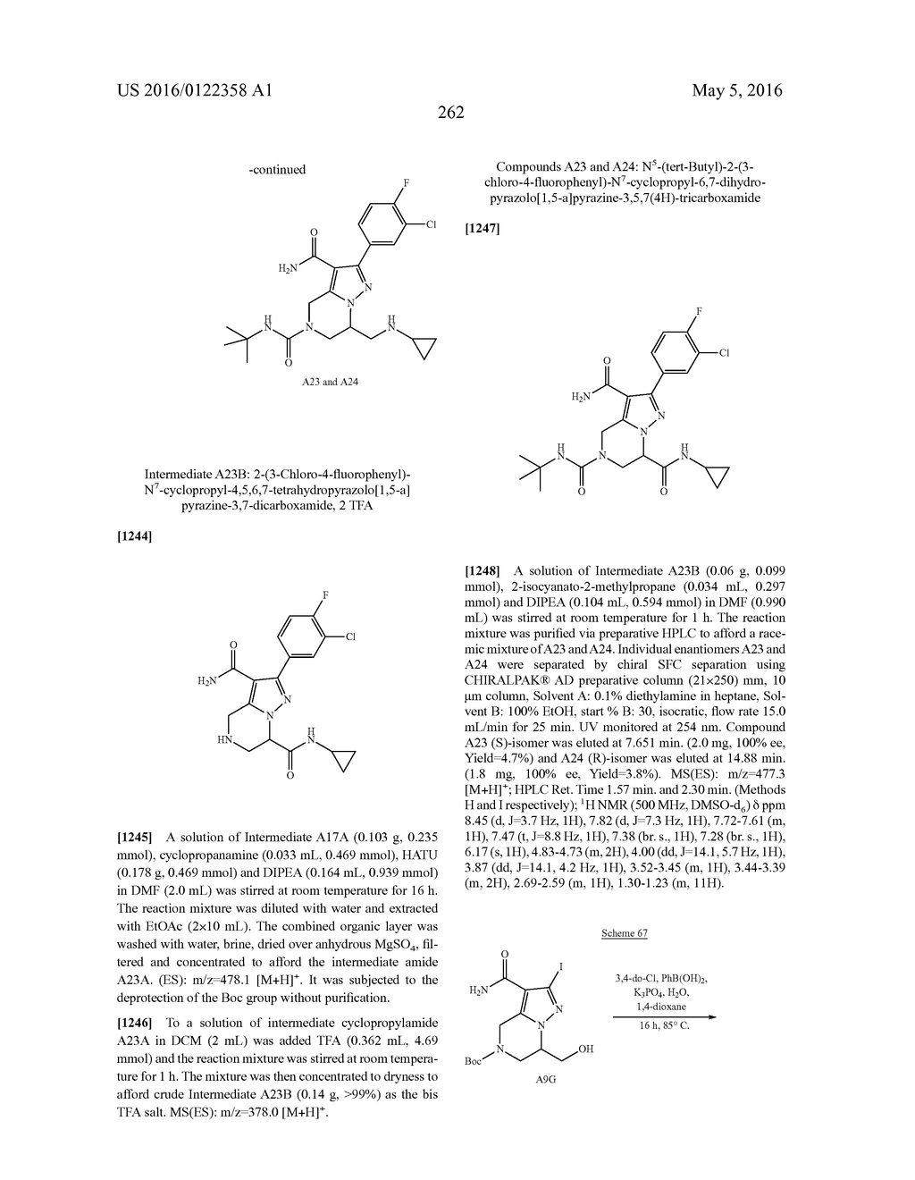 NOVEL SUBSTITUTED PYRAZOLO-PIPERAZINES AS CASEIN KINASE 1 D/E INHIBITORS - diagram, schematic, and image 263