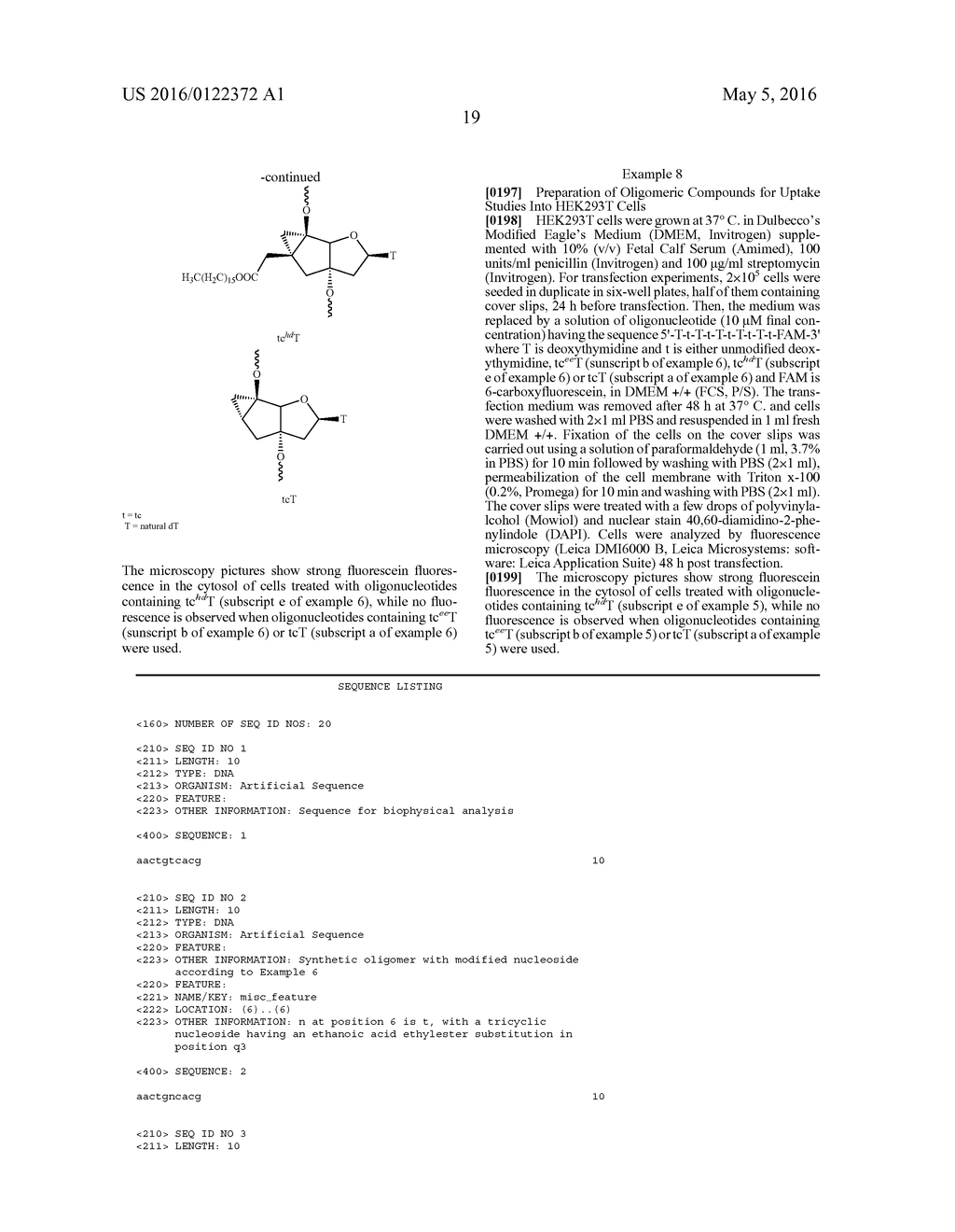 TRICYCLIC NUCLEOSIDES AND OLIGOMERIC COMPOUNDS PREPARED THEREFROM - diagram, schematic, and image 20