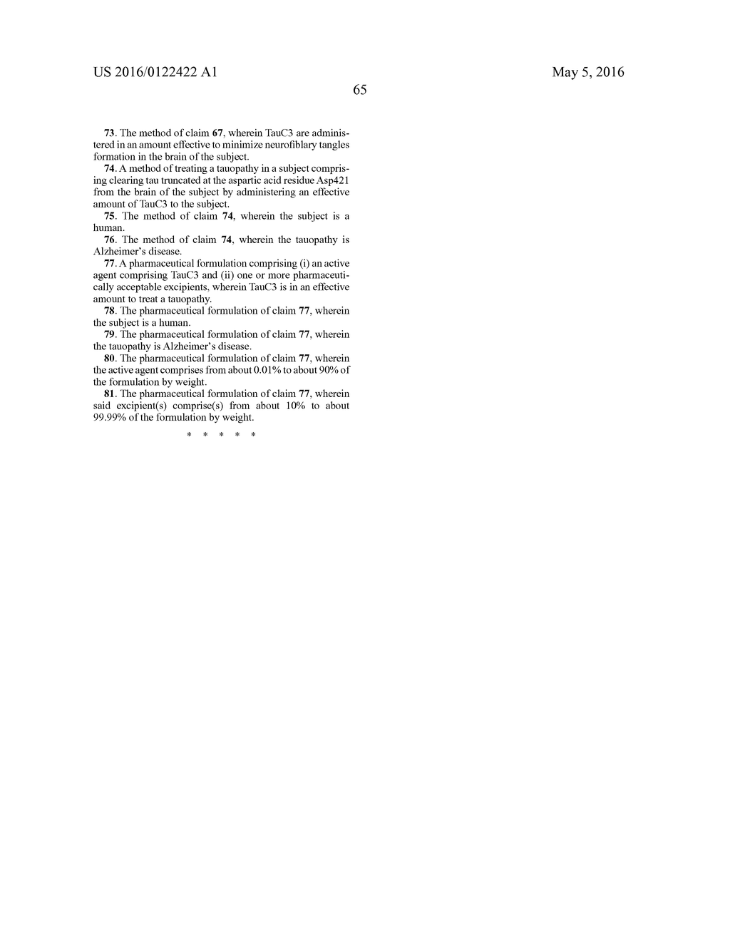 TREATMENT OF TAUOPATHIES - diagram, schematic, and image 67