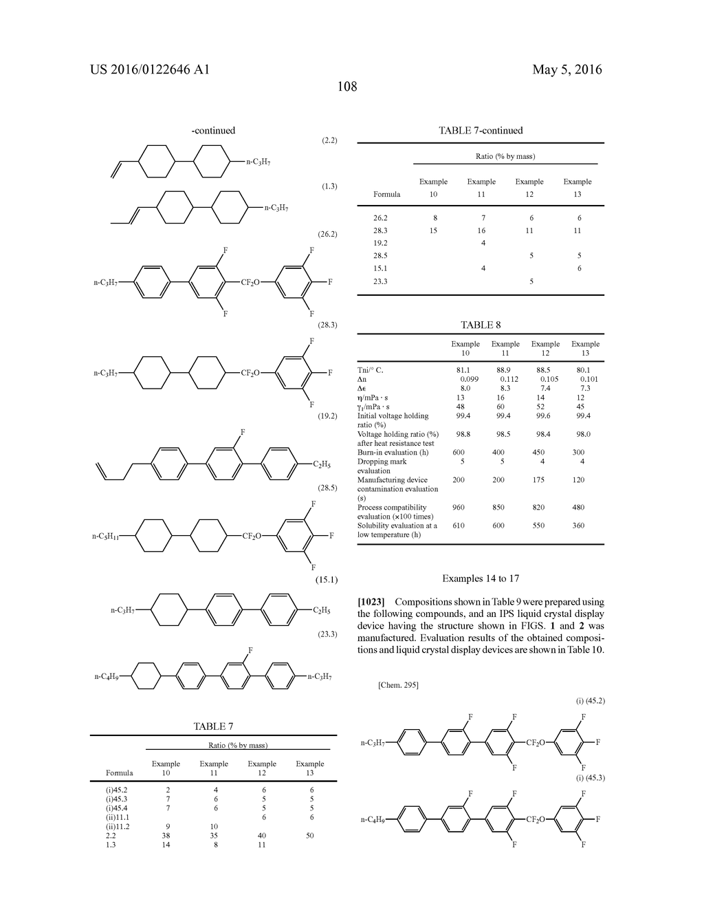 LIQUID CRYSTAL COMPOSITION AND LIQUID CRYSTAL DISPLAY ELEMENT USING SAME - diagram, schematic, and image 110