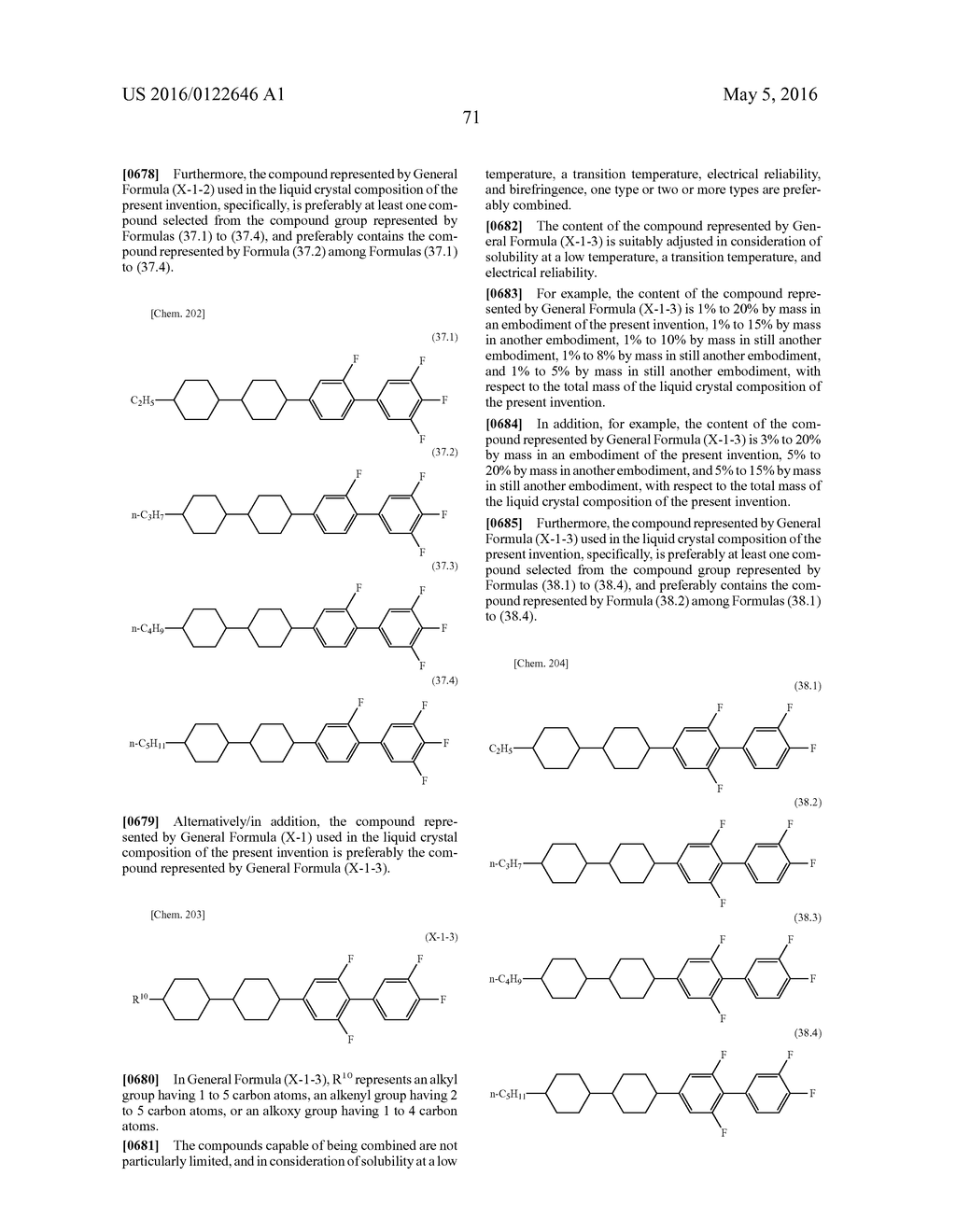 LIQUID CRYSTAL COMPOSITION AND LIQUID CRYSTAL DISPLAY ELEMENT USING SAME - diagram, schematic, and image 73