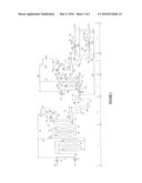 PROCESS FOR THE PRODUCTION OF FUELS OF HEAVY FUEL TYPE FROM A HEAVY     HYDROCARBON-CONTAINING FEEDSTOCK USING A SEPARATION BETWEEN THE     HYDROTREATMENT STAGE AND THE HYDROCRACKING STAGE diagram and image