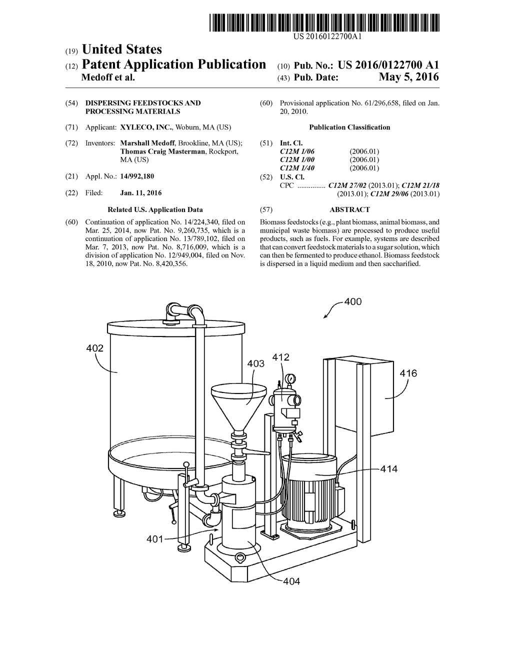 DISPERSING FEEDSTOCKS AND PROCESSING MATERIALS - diagram, schematic, and image 01