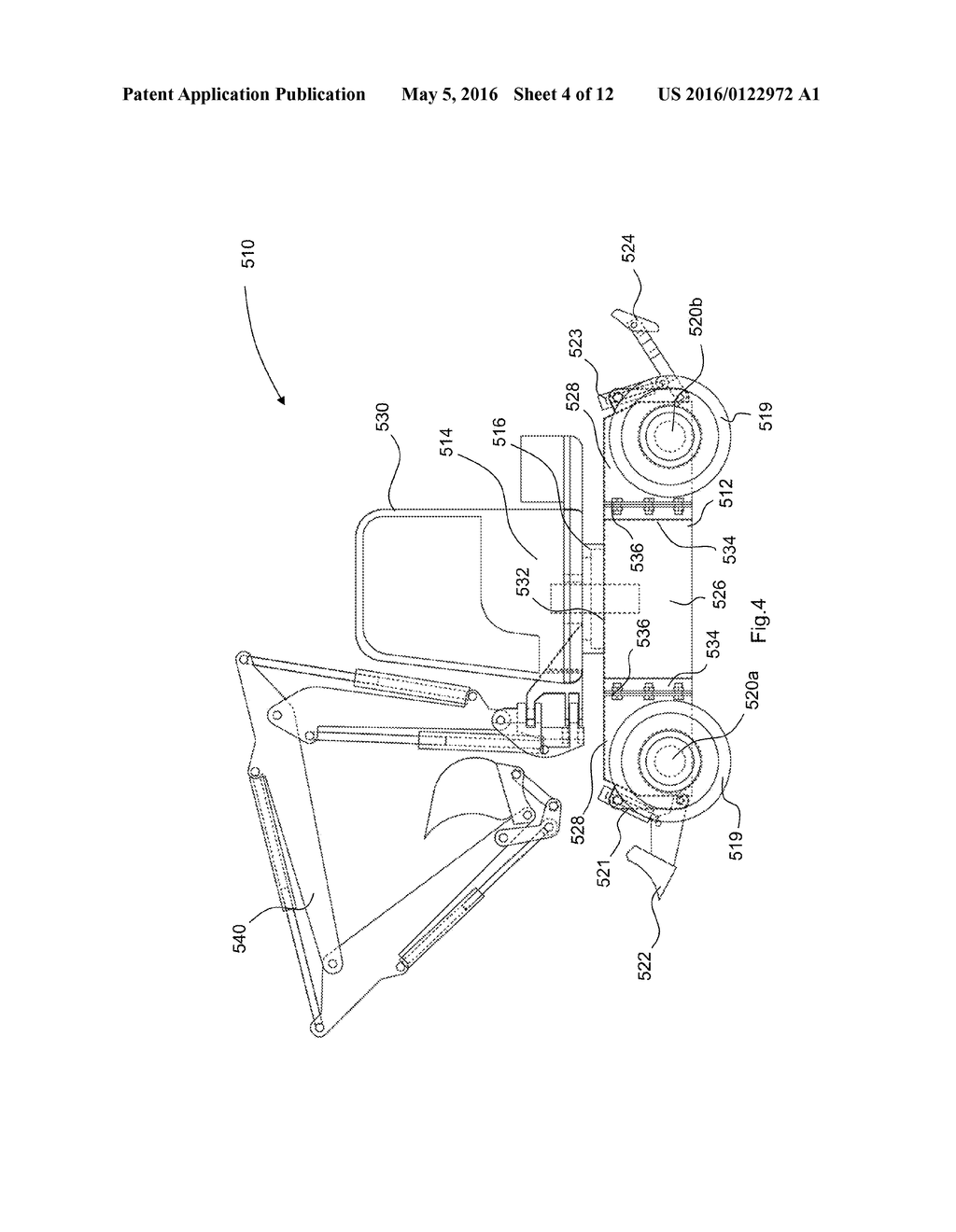 Undercarriage for a Working Machine - diagram, schematic, and image 05