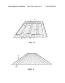 NONSKID MAGNETIZED SAFETY MAT INCORPORATING NONSKID FLEX HINGED LOCATION     FOR PROVIDING ADHERING SUPPORT WHEN PLACED UPON A METAL ROOF diagram and image