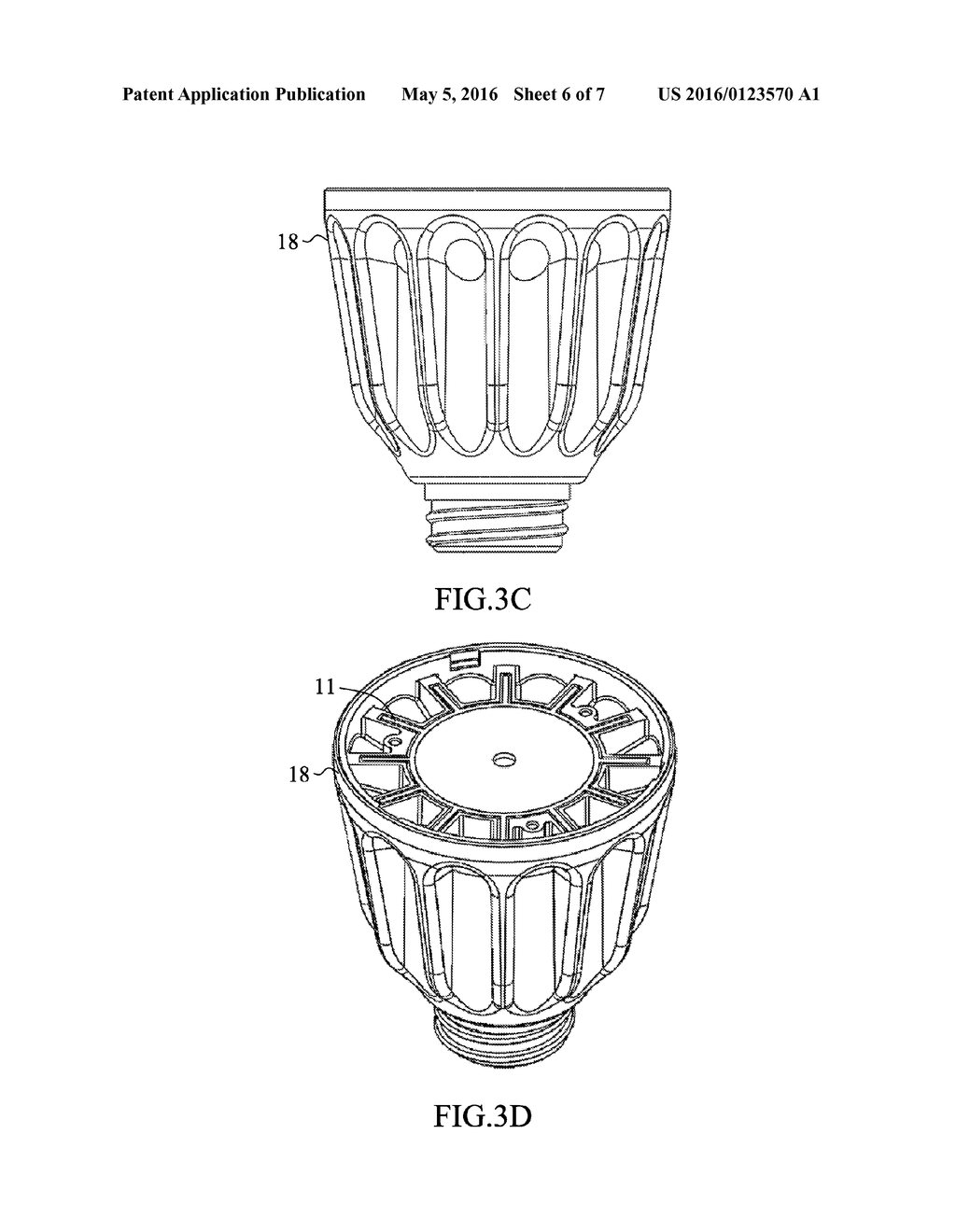 SOLID-STATE ILLUMINATING APPARATUS HAVING HEAT DISSIPATING STRUCTURE WITH     LARGE SURFACE AREA - diagram, schematic, and image 07