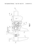 HANDHELD MEASURING DEVICE COMPRISING A USER INTERFACE RESPONSIVE TO     CHANGES IN A DISPLACEMENT SENSED BY A DISPLACEMENT SENSOR diagram and image