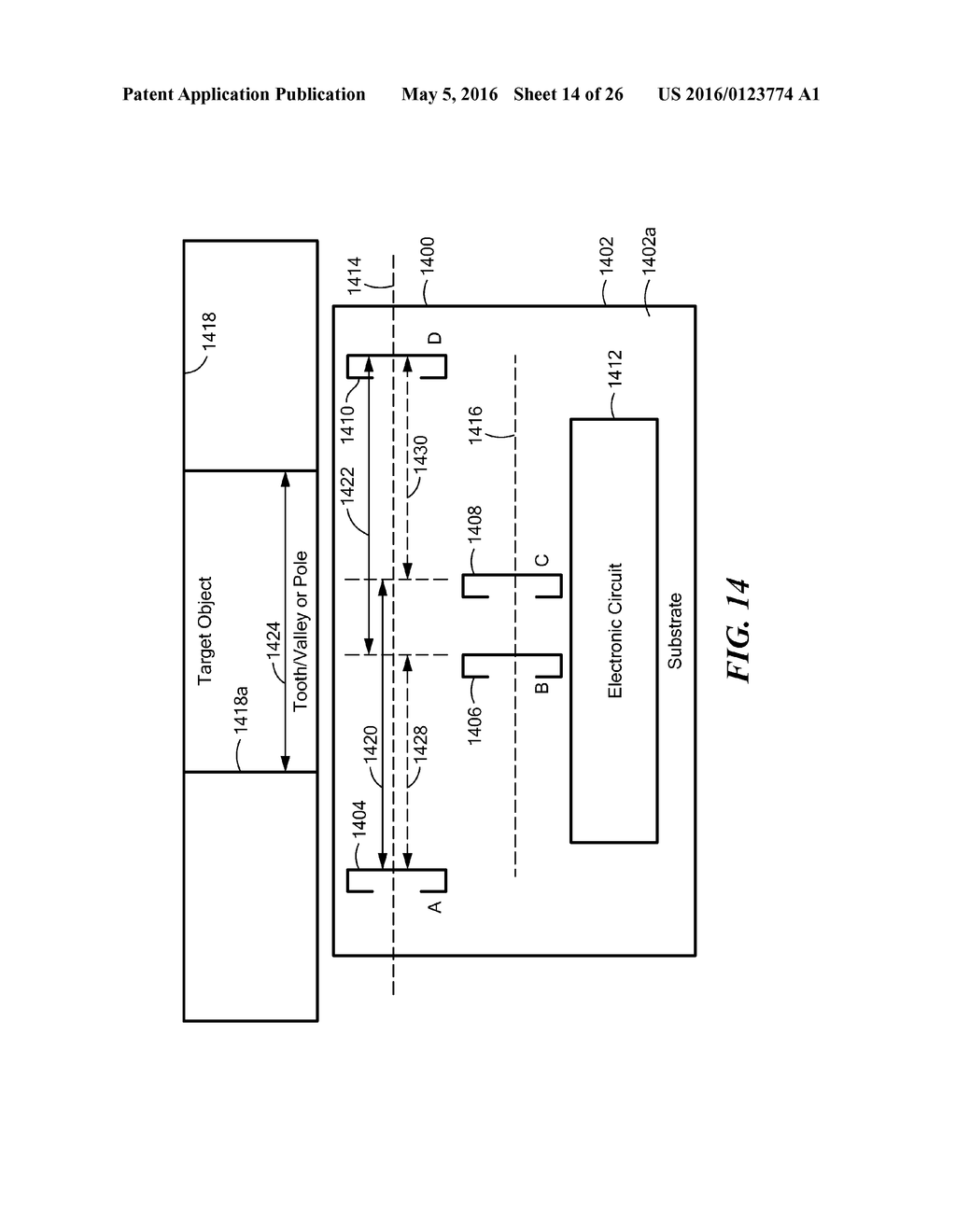 Magnetic Field Sensor for Sensing a Movement of a Ferromagnetic Target     Object - diagram, schematic, and image 15