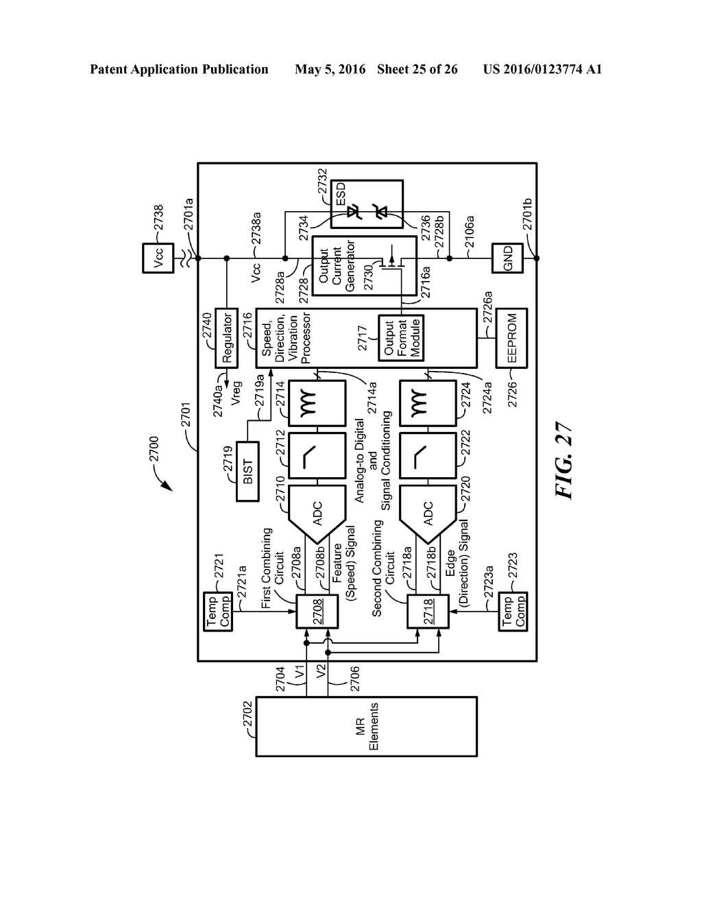 Magnetic Field Sensor for Sensing a Movement of a Ferromagnetic Target     Object - diagram, schematic, and image 26