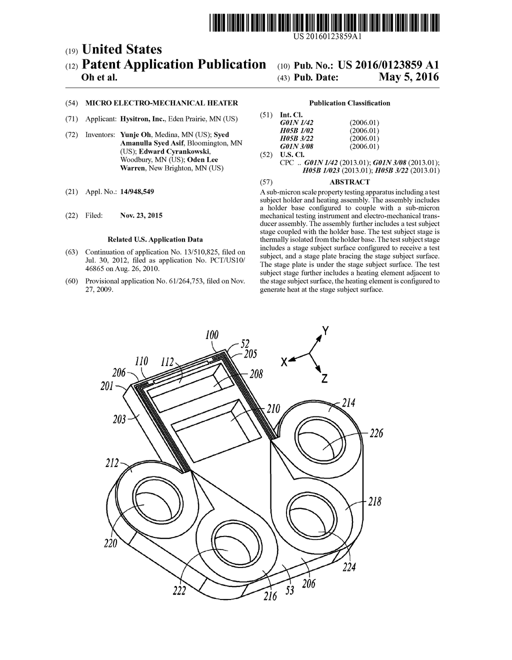 MICRO ELECTRO-MECHANICAL HEATER - diagram, schematic, and image 01