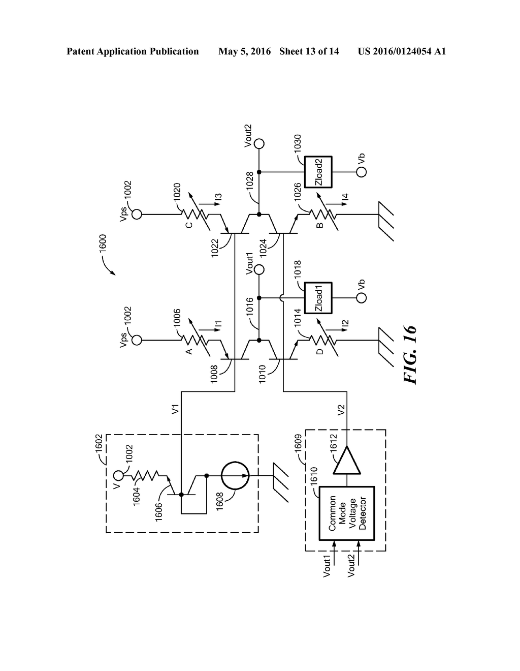 Magnetic Field Sensor and Electronic Circuit That Pass Amplifier Current     Through a Magnetoresistance Element - diagram, schematic, and image 14