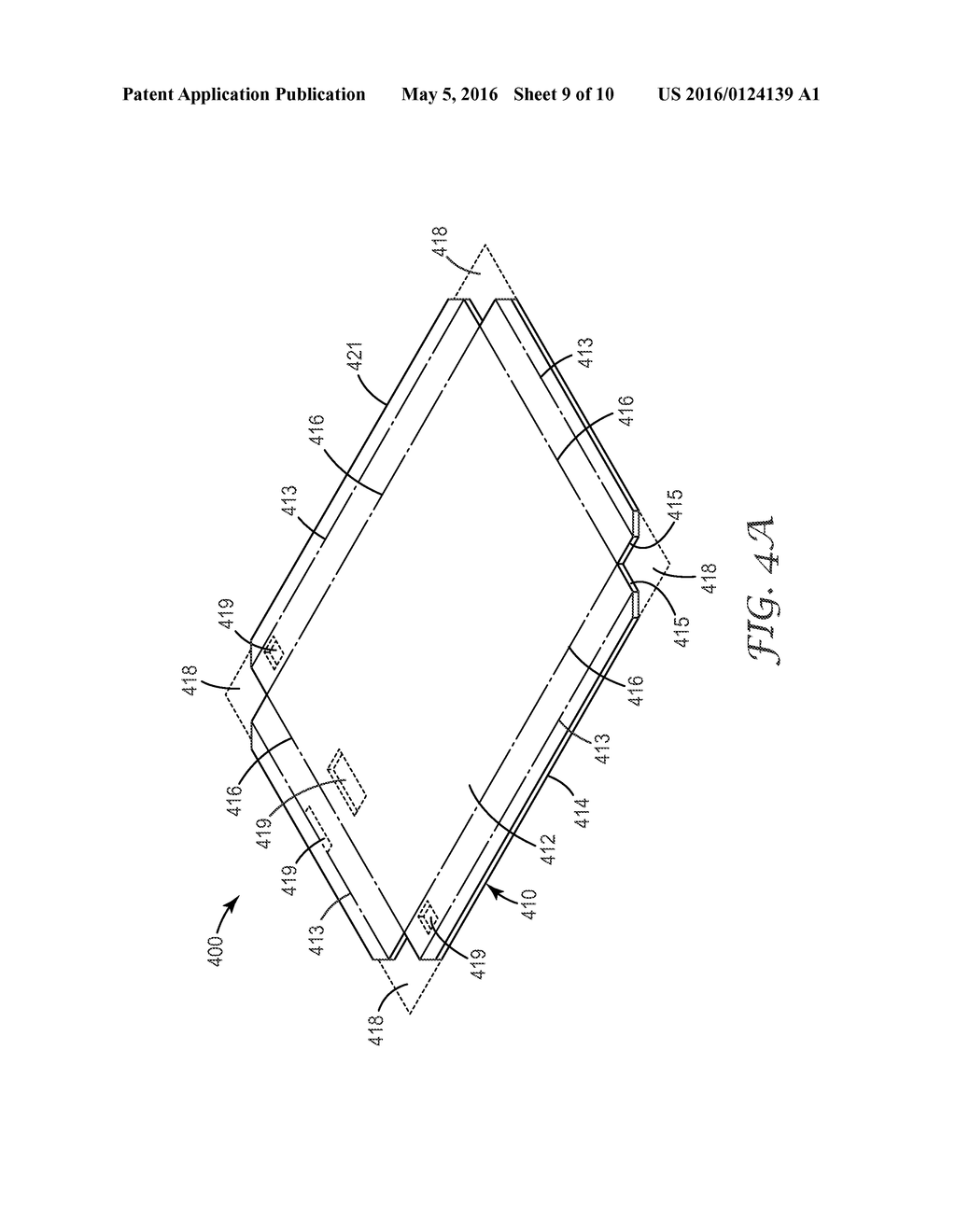 REFLECTIVE TRAY FOR A BACKLIGHT, COMPRISING A POLYMERIC DIELECTRIC     MULTILAYER REFLECTOR - diagram, schematic, and image 10