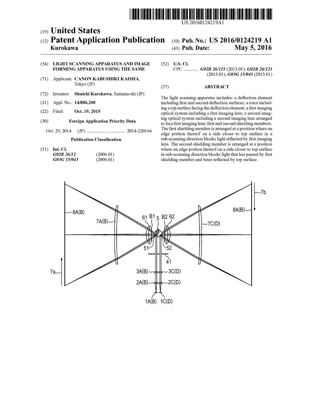 LIGHT SCANNING APPARATUS AND IMAGE FORMING APPARATUS USING THE SAME - diagram, schematic, and image 01