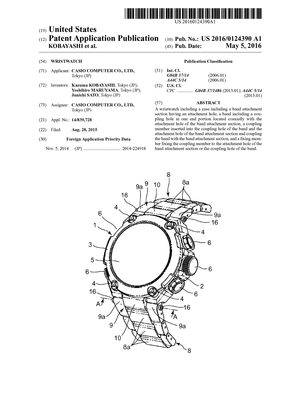 WRISTWATCH - diagram, schematic, and image 01