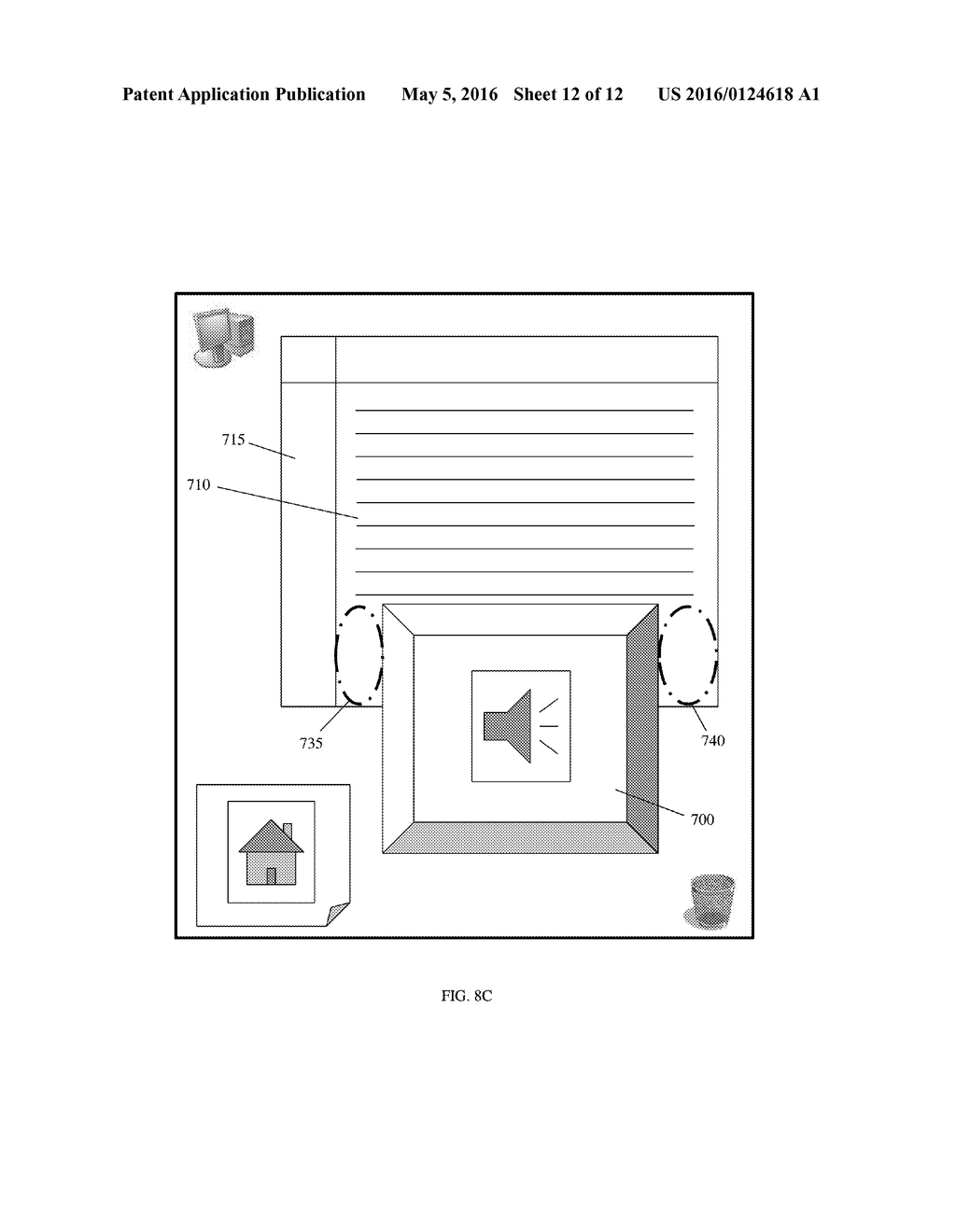 MANAGING CONTENT DISPLAYED ON A TOUCH SCREEN ENABLED DEVICE - diagram, schematic, and image 13