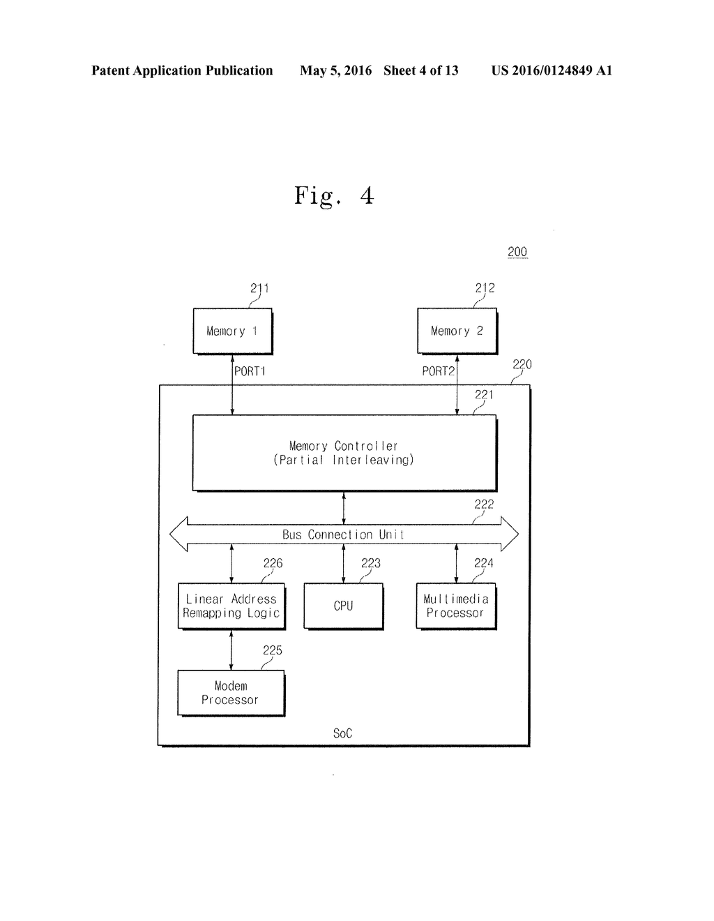 MEMORY SYSTEM AND SOC INCLUDING LINEAR ADDRESSS REMAPPING LOGIC - diagram, schematic, and image 05