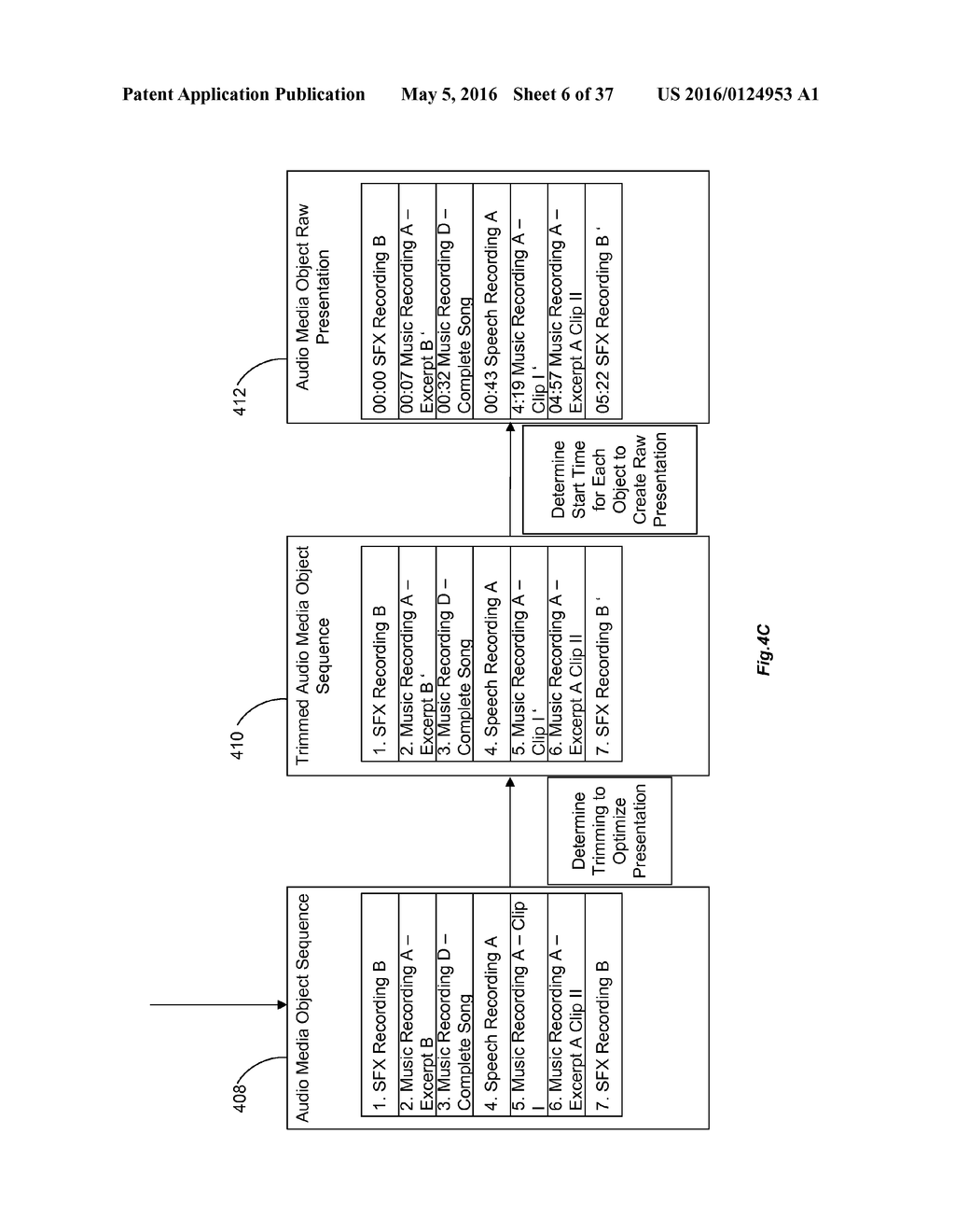 SYSTEMS, METHODS, AND APPARATUS FOR GENERATING AN AUDIO-VISUAL     PRESENTATION USING CHARACTERISTICS OF AUDIO, VISUAL AND SYMBOLIC MEDIA     OBJECTS - diagram, schematic, and image 07