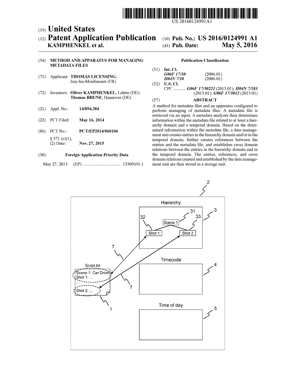 METHOD AND APPARATUS FOR MANAGING METADATA FILES - diagram, schematic, and image 01