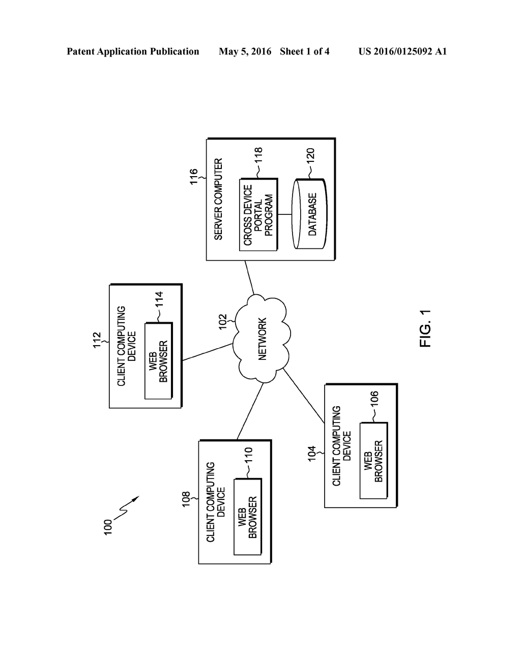 WEB COMPONENT DISPLAY BY CROSS DEVICE PORTAL - diagram, schematic, and image 02