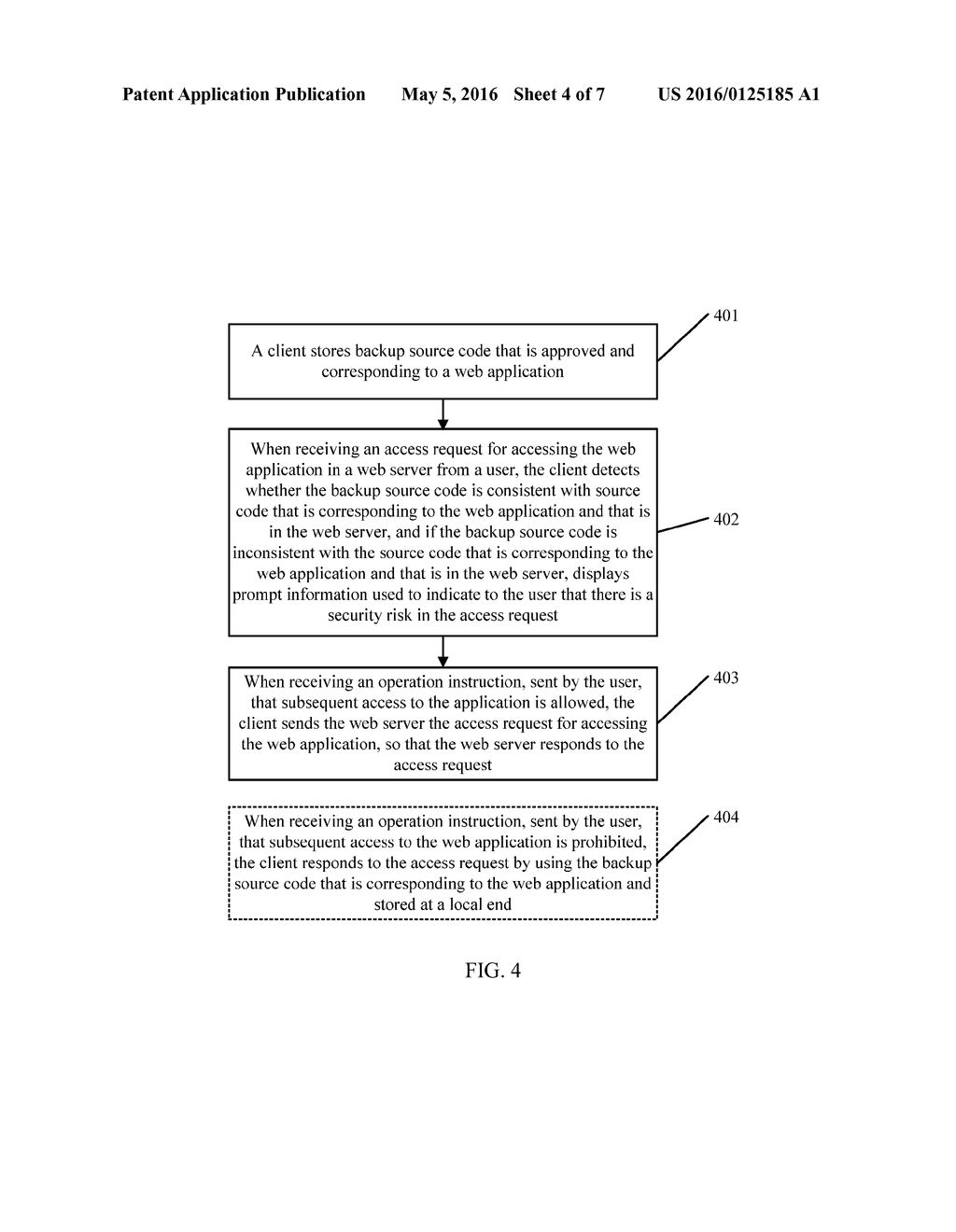 Web Application Security Access Method, Server, and Client - diagram, schematic, and image 05