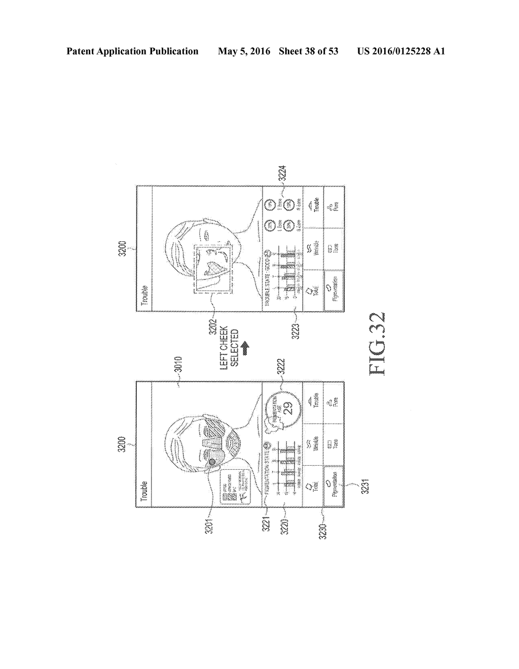 ELECTRONIC DEVICE, AND METHOD FOR ANALYZING FACE INFORMATION IN ELECTRONIC     DEVICE - diagram, schematic, and image 39