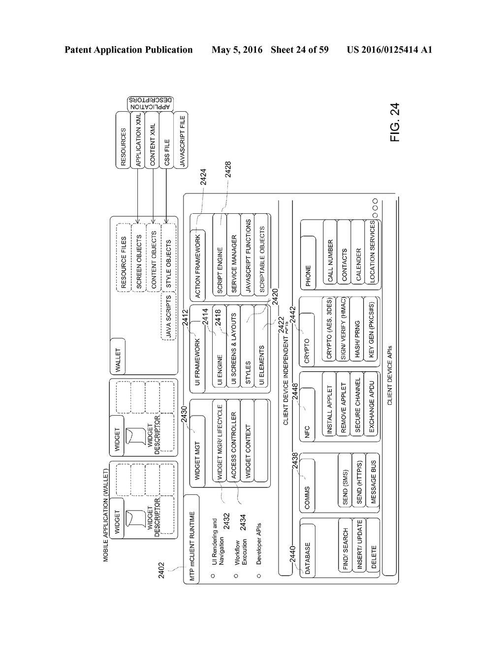 MOBILE WALLET AS A CONSUMER OF SERVICES FROM A SERVICE PROVIDER - diagram, schematic, and image 25